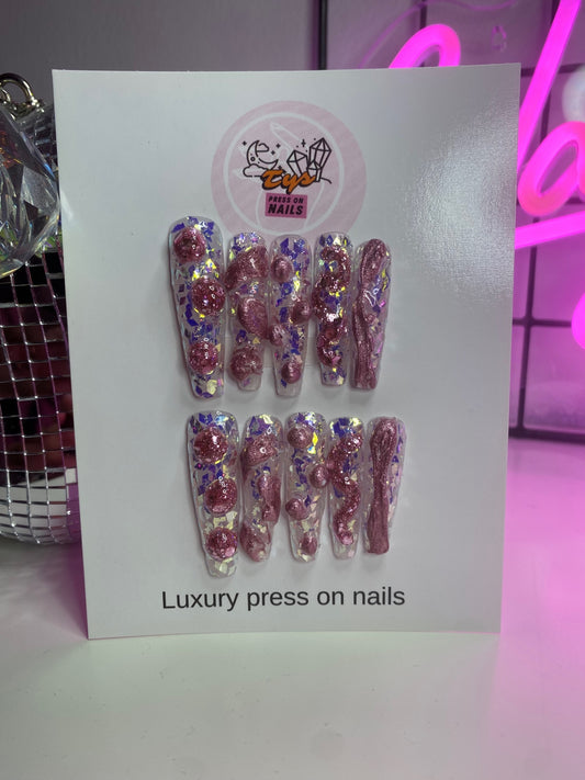 Pink Chrome Abstract 