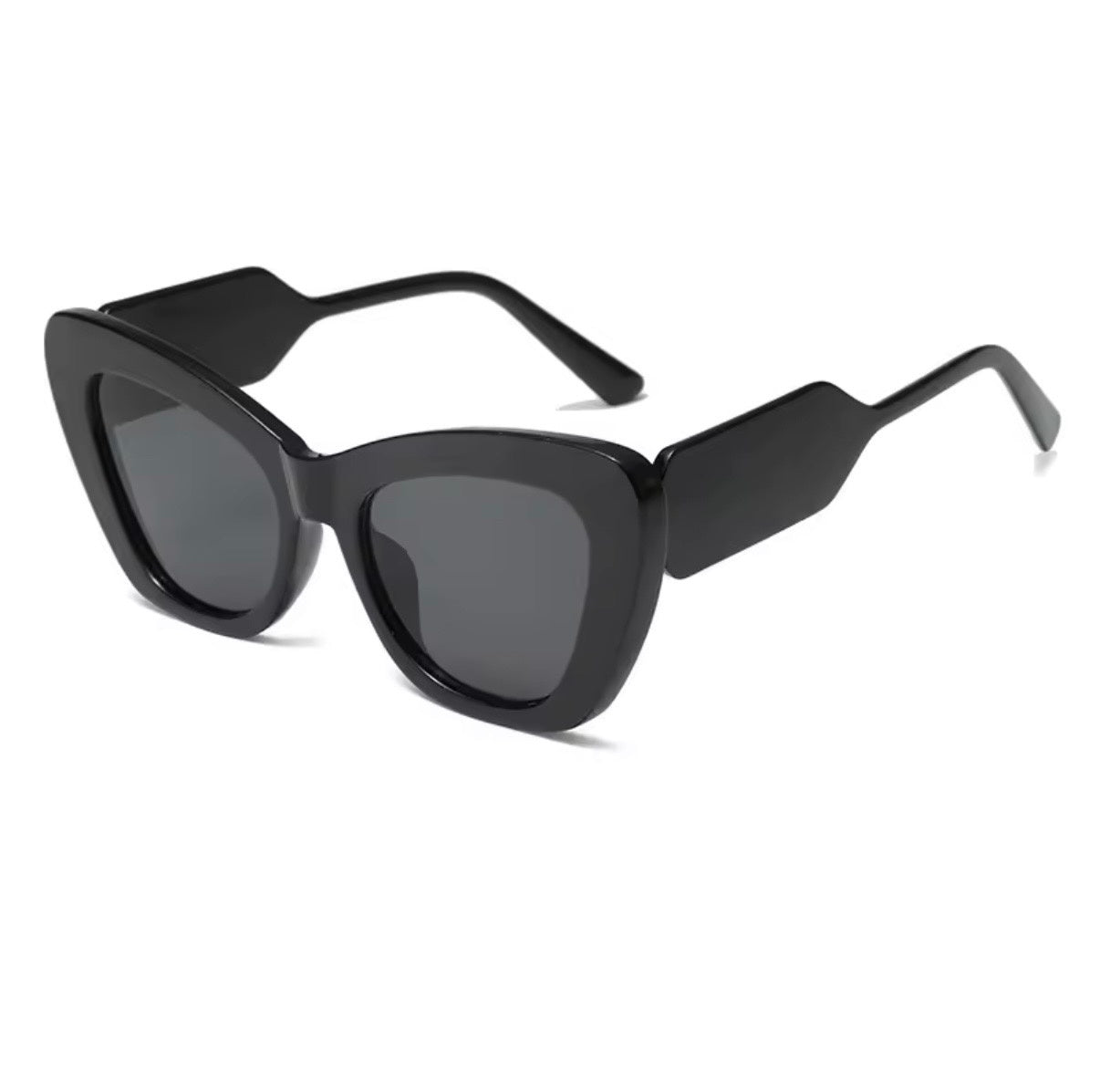 Cat Eye Oversized Anti Blue Light Glasses Black