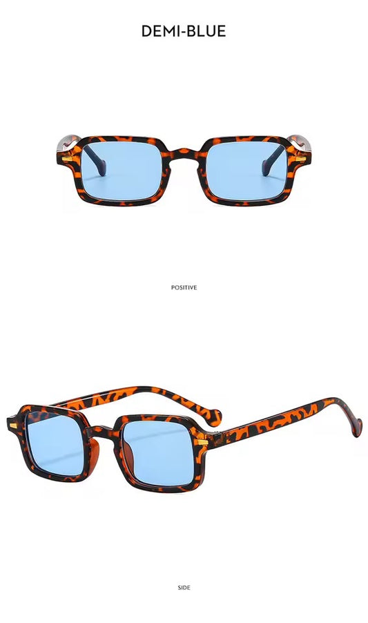 Mimi Square Mini Sunglasses Tortoise Blue