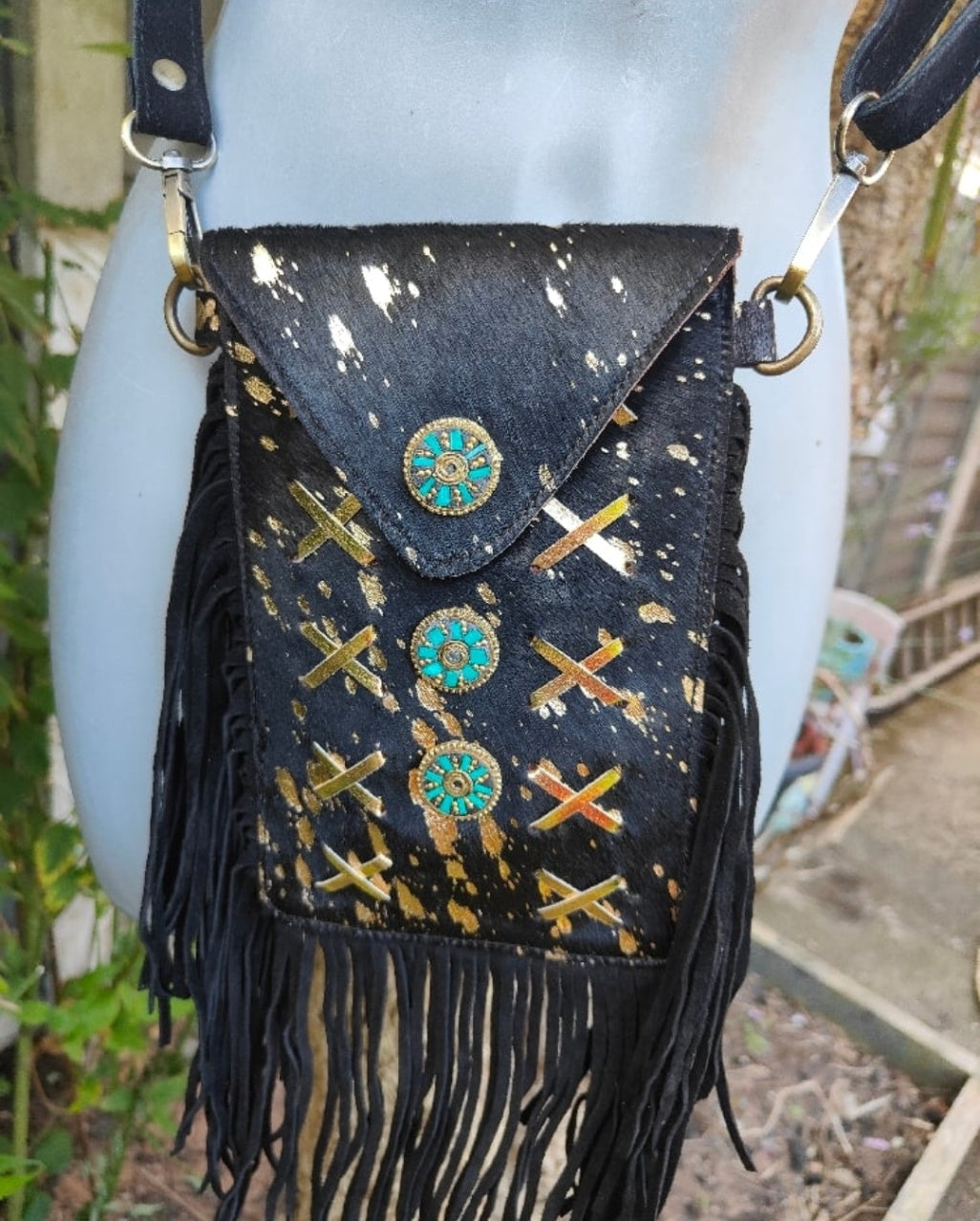 Yellowstone mobile cross body bag BLACK/JADE