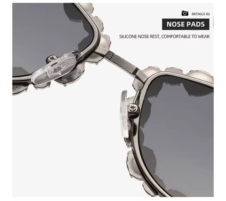 Crystal Cat Eye Sunglasses Champagne