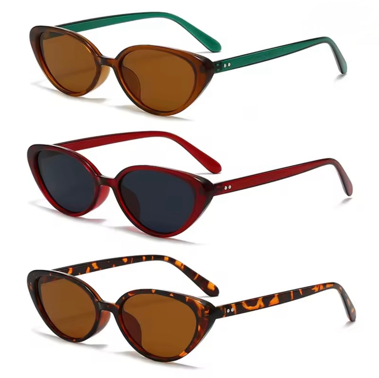 Mini Cat Eye Sunglasses Red