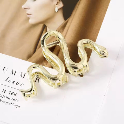 Silver Snake Hair Clamp