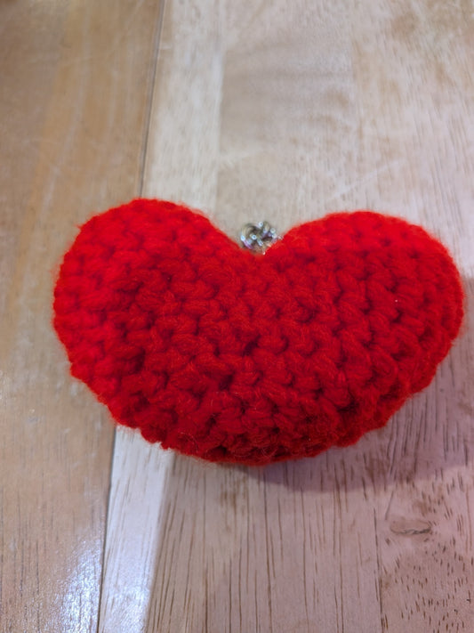 Small Red Heart Keychain