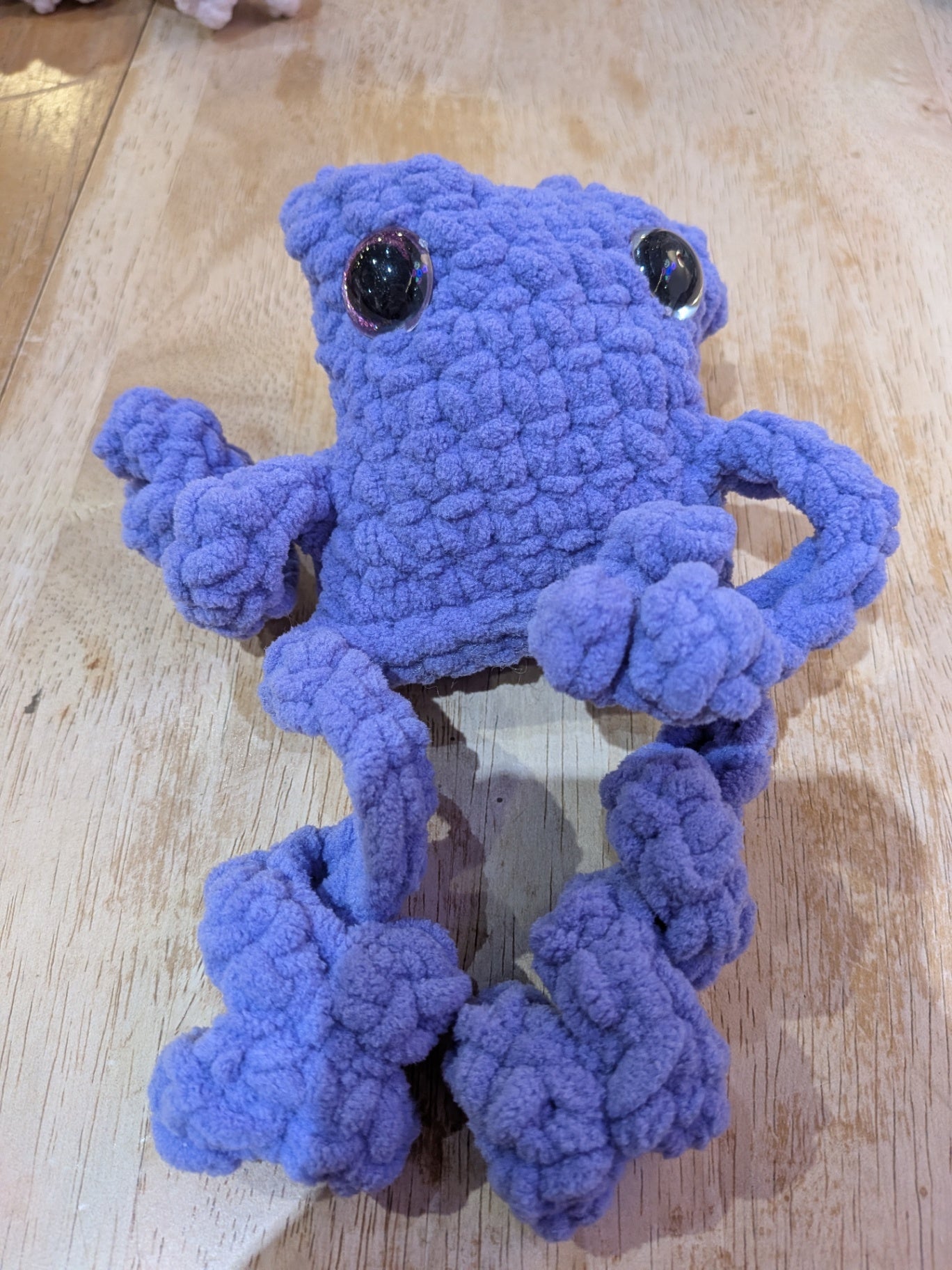 Leggy purple frog