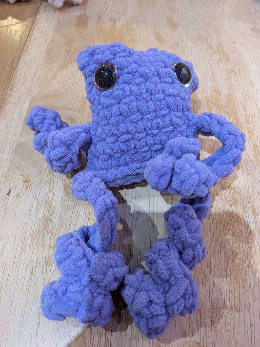 Leggy purple frog