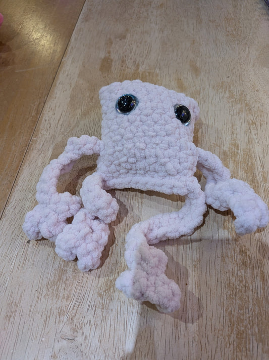 Leggy pink frog