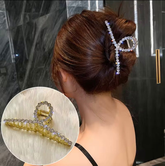 Gold Crystal Hair Clamp