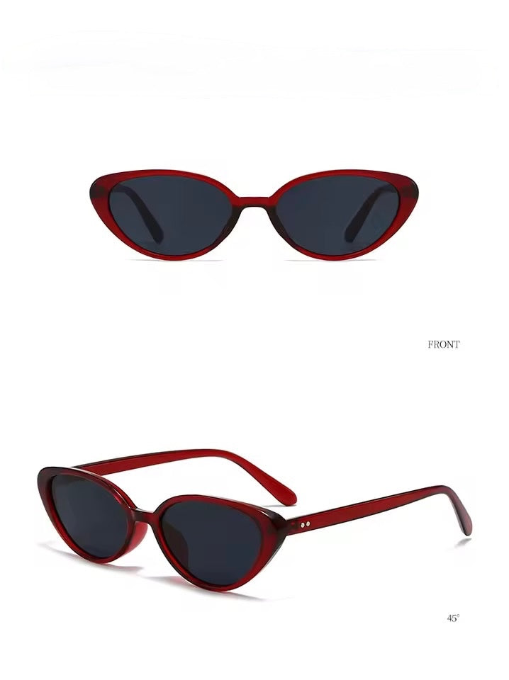 Mini Cat Eye Sunglasses Red