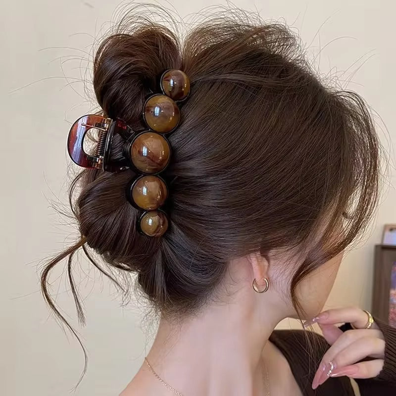 Beaded Chunky Hair Clamp