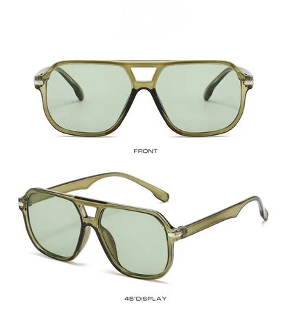 Luna Garden Aviator Sunglasses Green