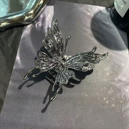 Butterfly Hair Clamp Silver