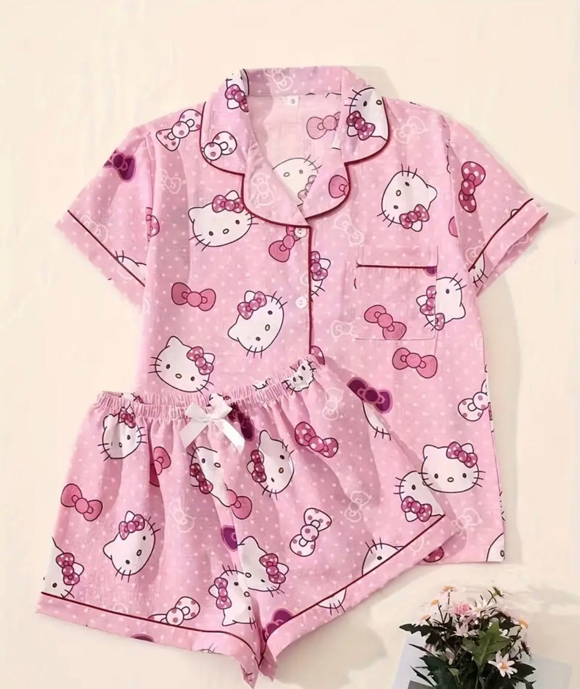 Hello Kitty Pink Short Pj’s