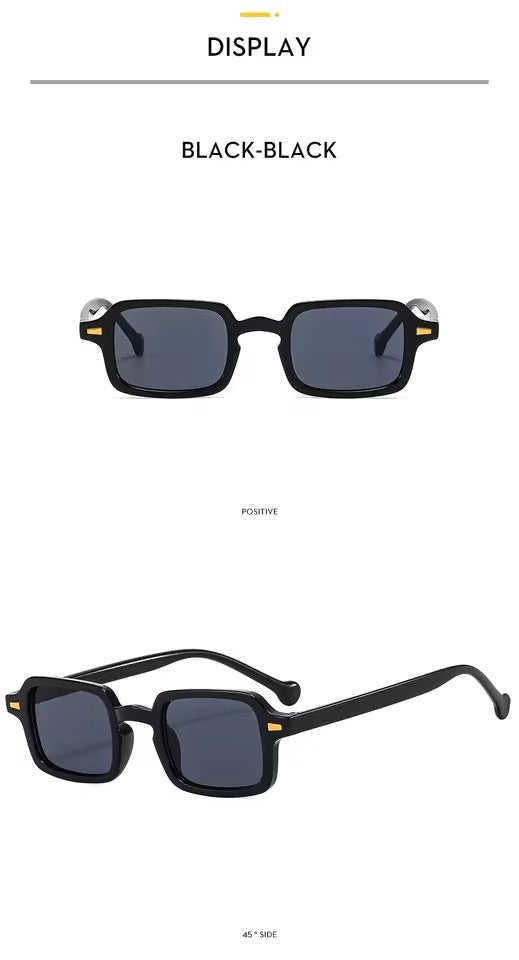 Mimi Square Mini Sunglasses Black