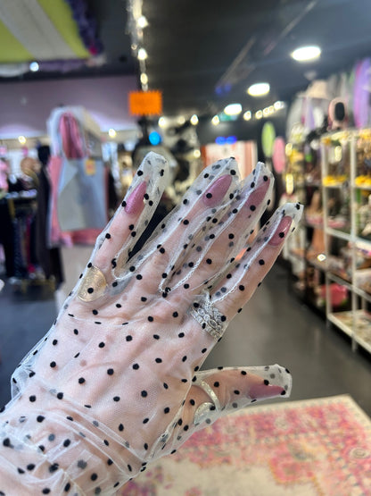 Mesh Spotted Gloves