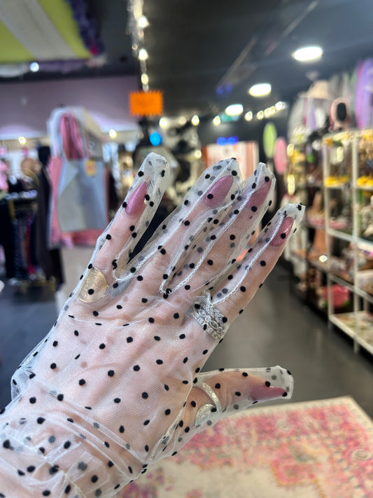 Mesh Spotted Gloves