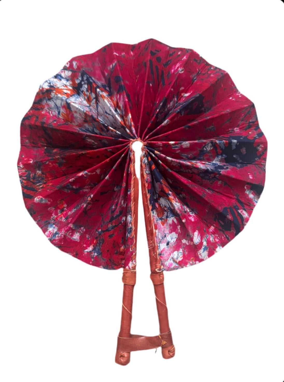 Fan Burgundy tie die