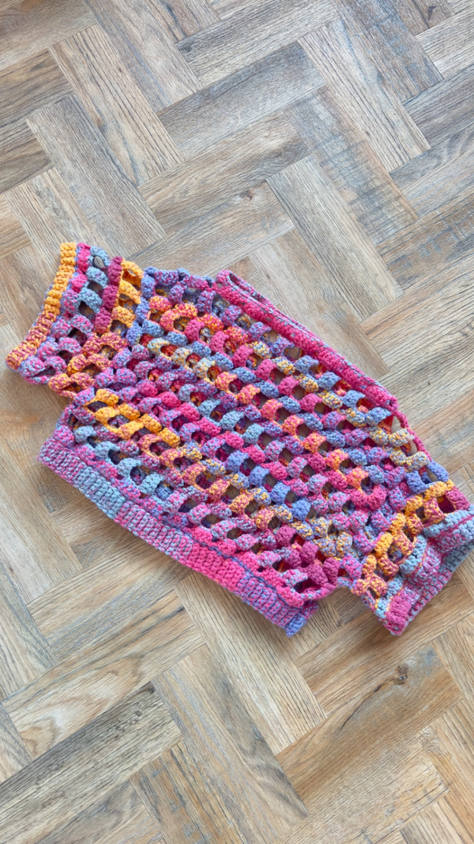 Crochet Cropped T-Shirt