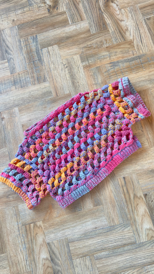 Crochet Cropped T-Shirt