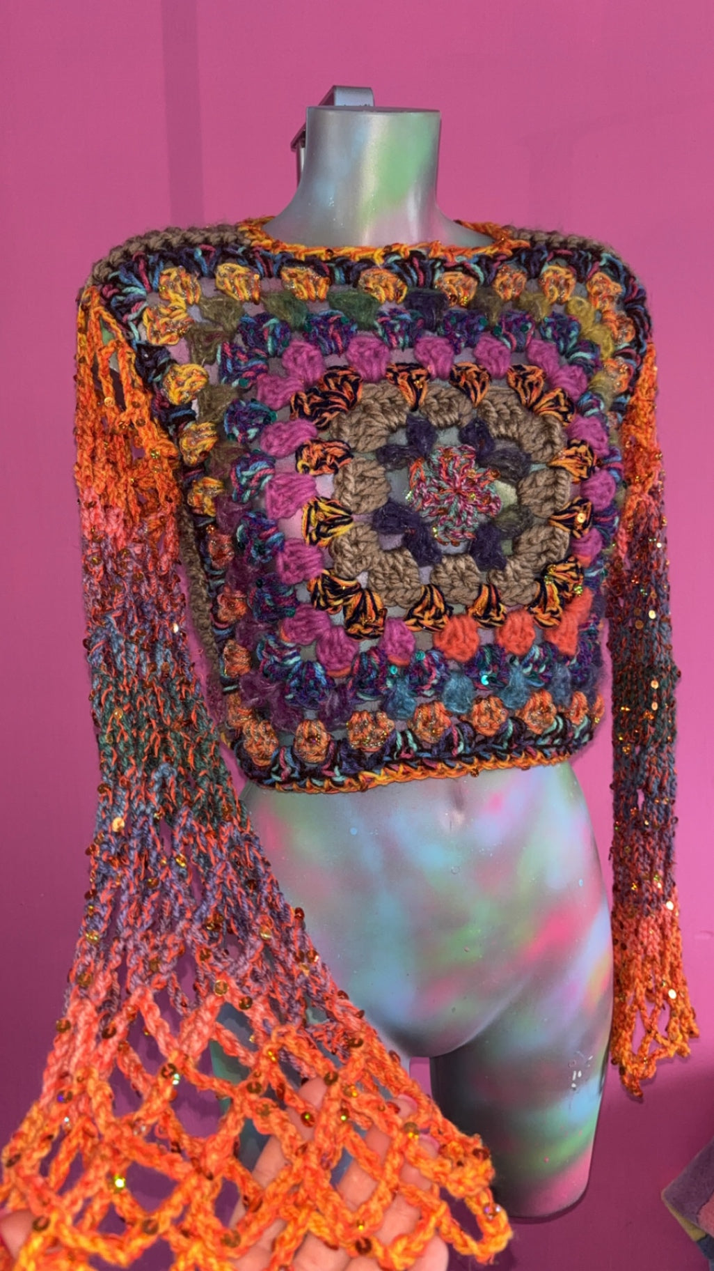 Crochet flower top Size M - THE MAGIC LABEL