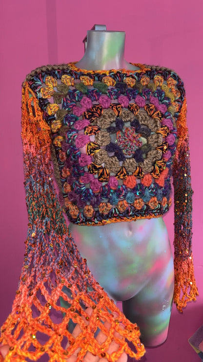 Crochet flower top Size M - THE MAGIC LABEL