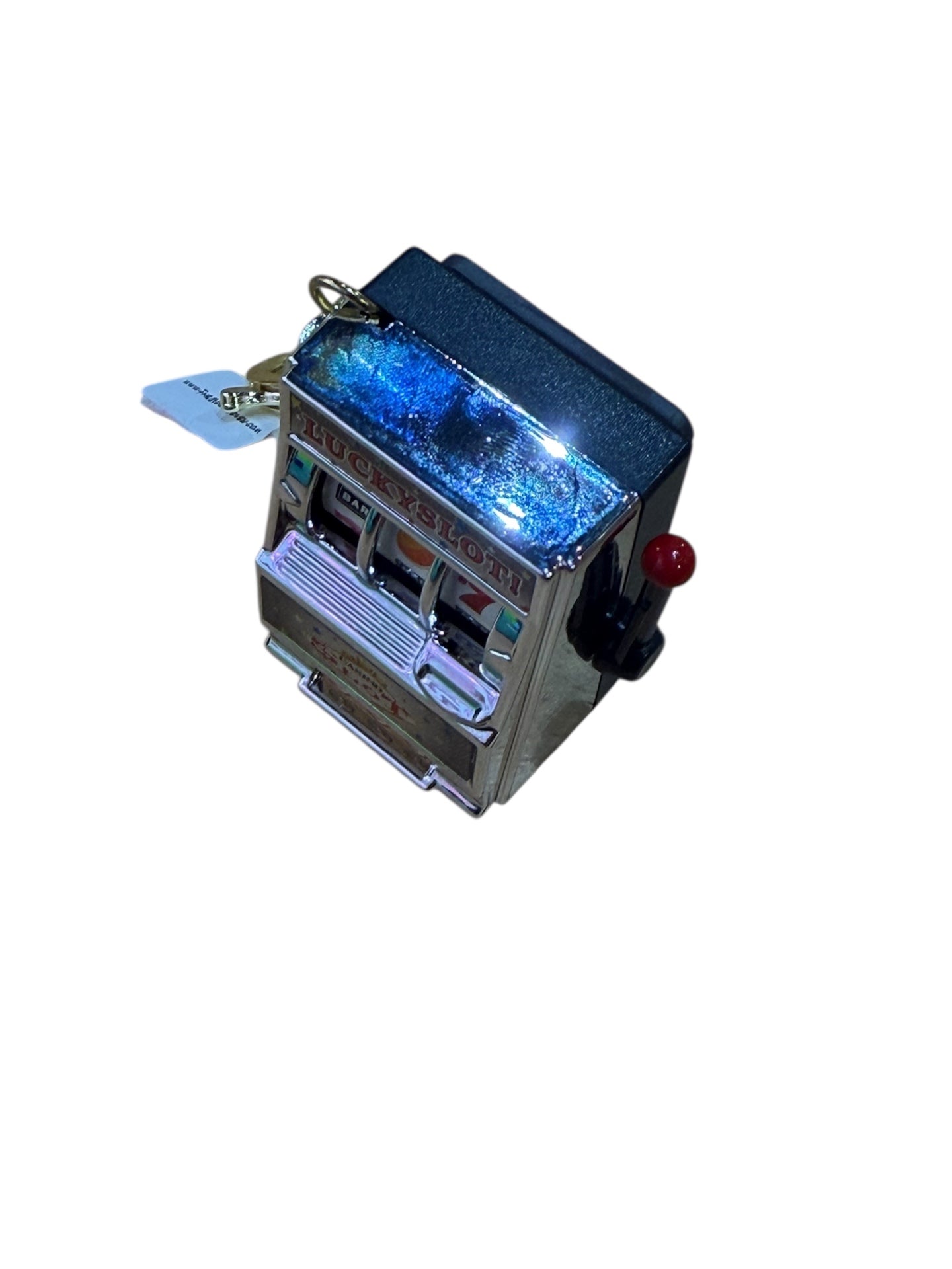 Silver Lucky Fruit Machine Key Chain