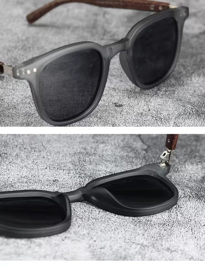 Ray Wood Sunglasses Matte Grey