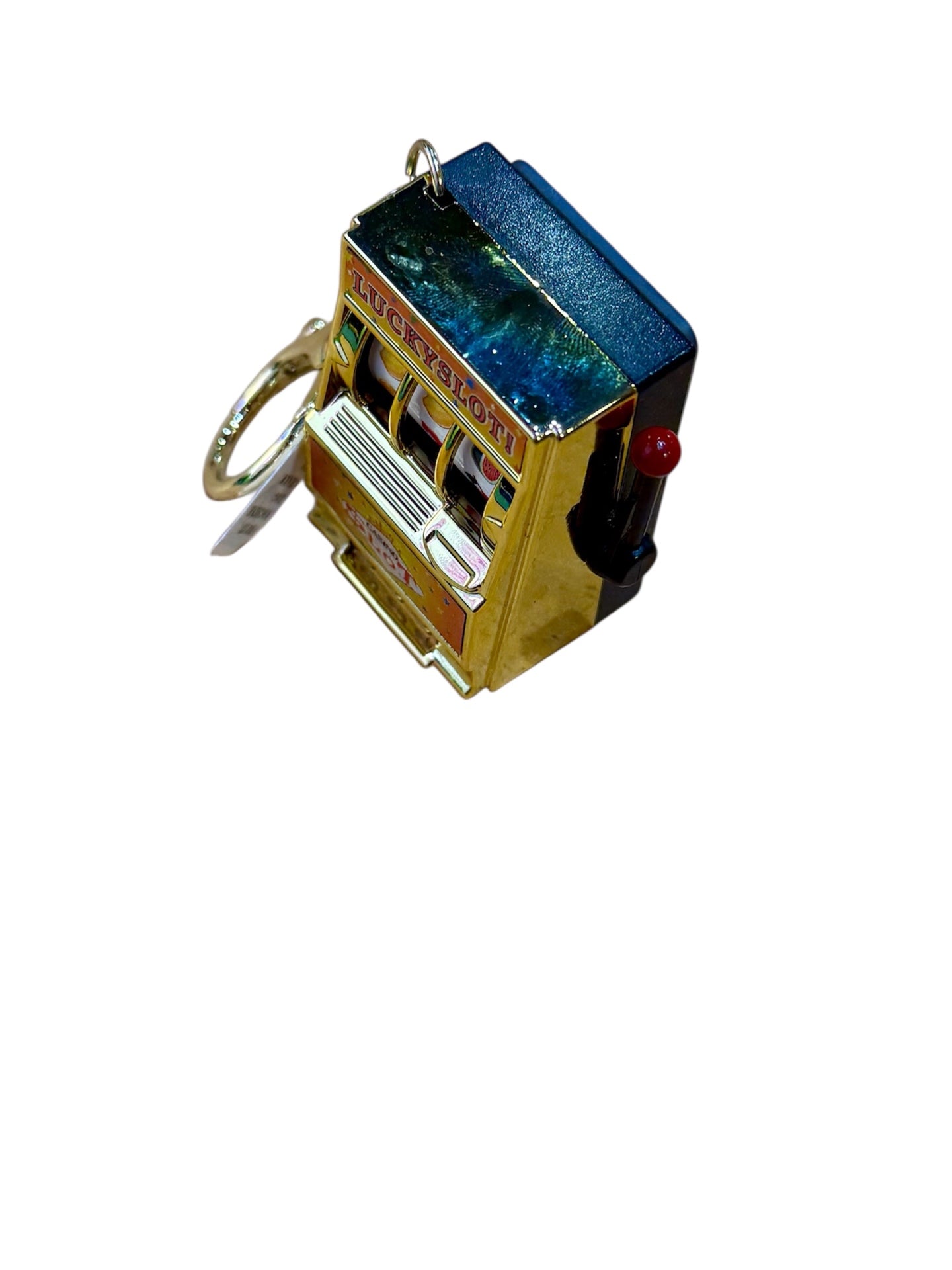 Gold Lucky Fruit Machine Key Chain 