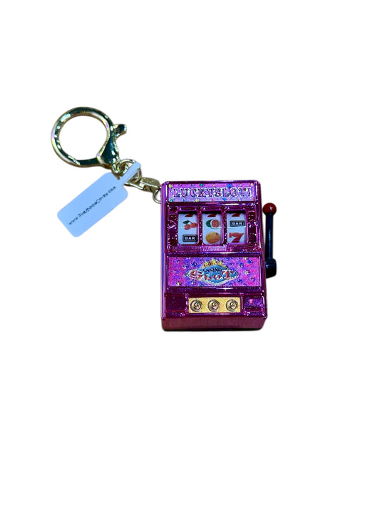 Pink Lucky Fruit Machine Key Chain