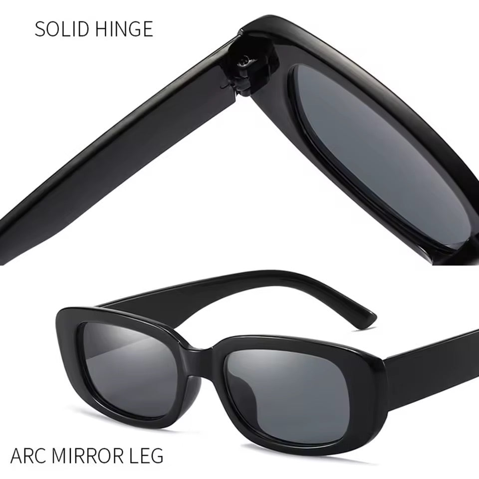 90s Oblong Sunglasses Black