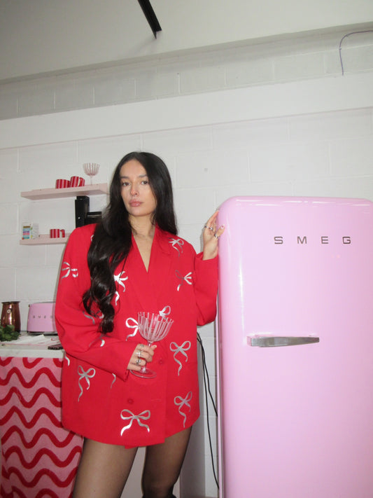 Red Bow Blazer 