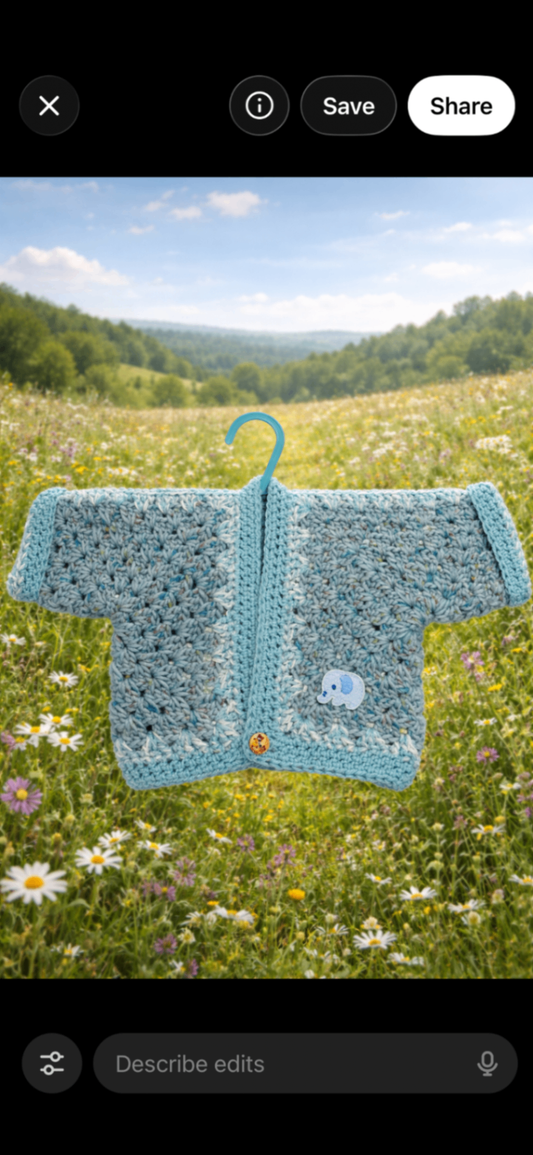 Baby jacket with elephant