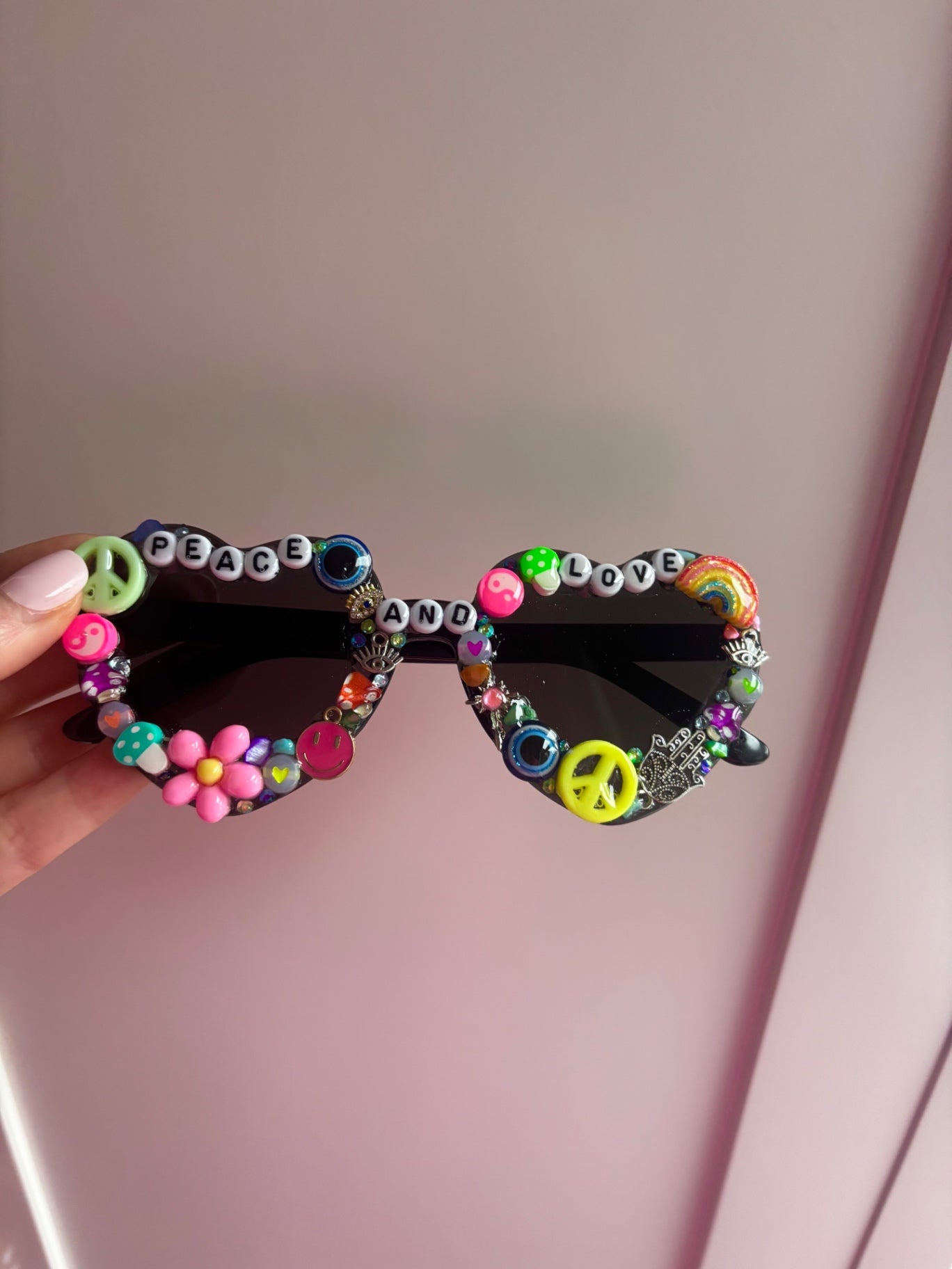 Peace and love sunglasses 🌈🌻🧿💘✨