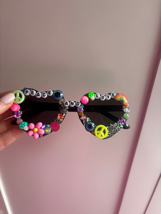 Peace and love sunglasses 🌈🌻🧿💘✨