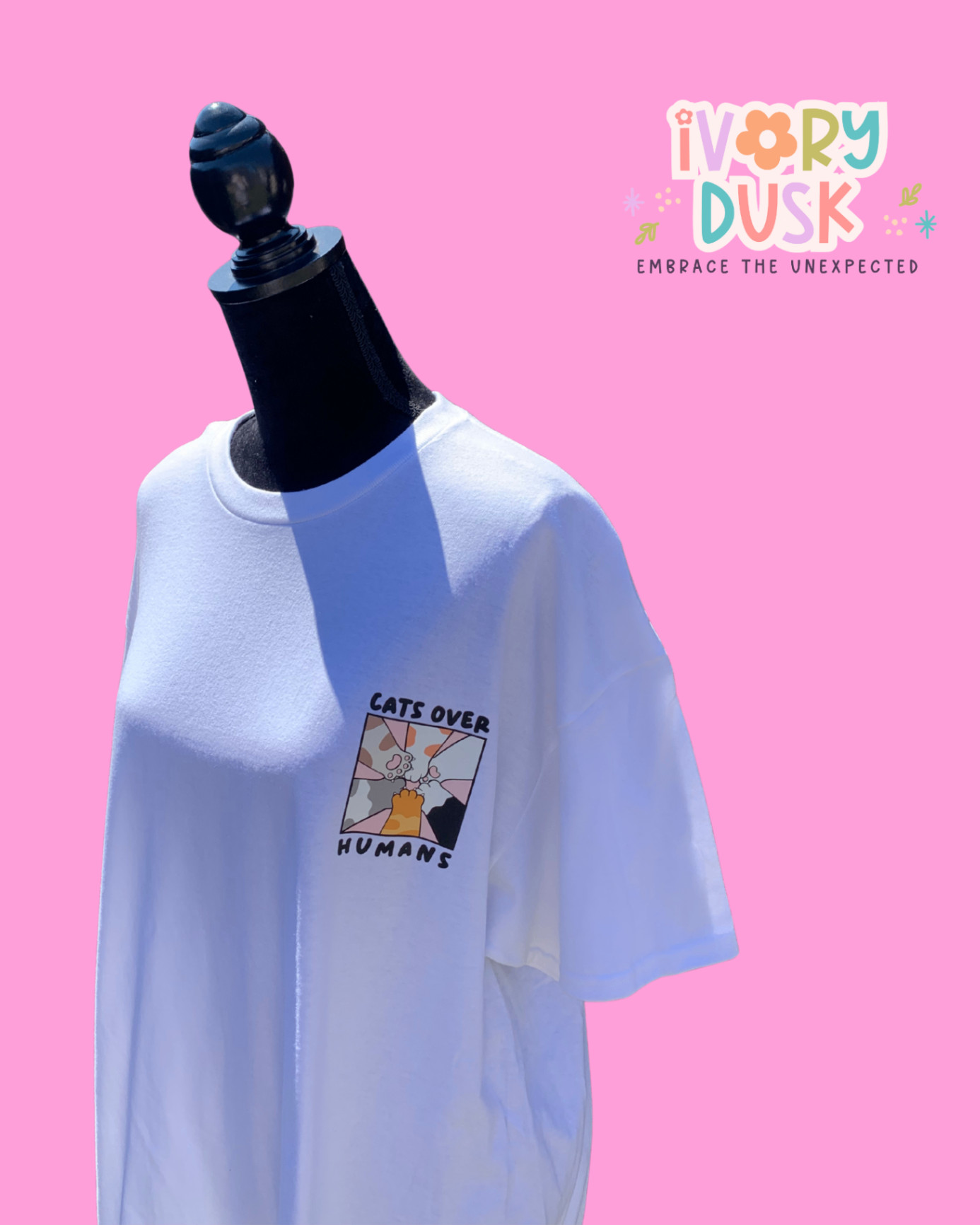 Cats over humans tshirt size M