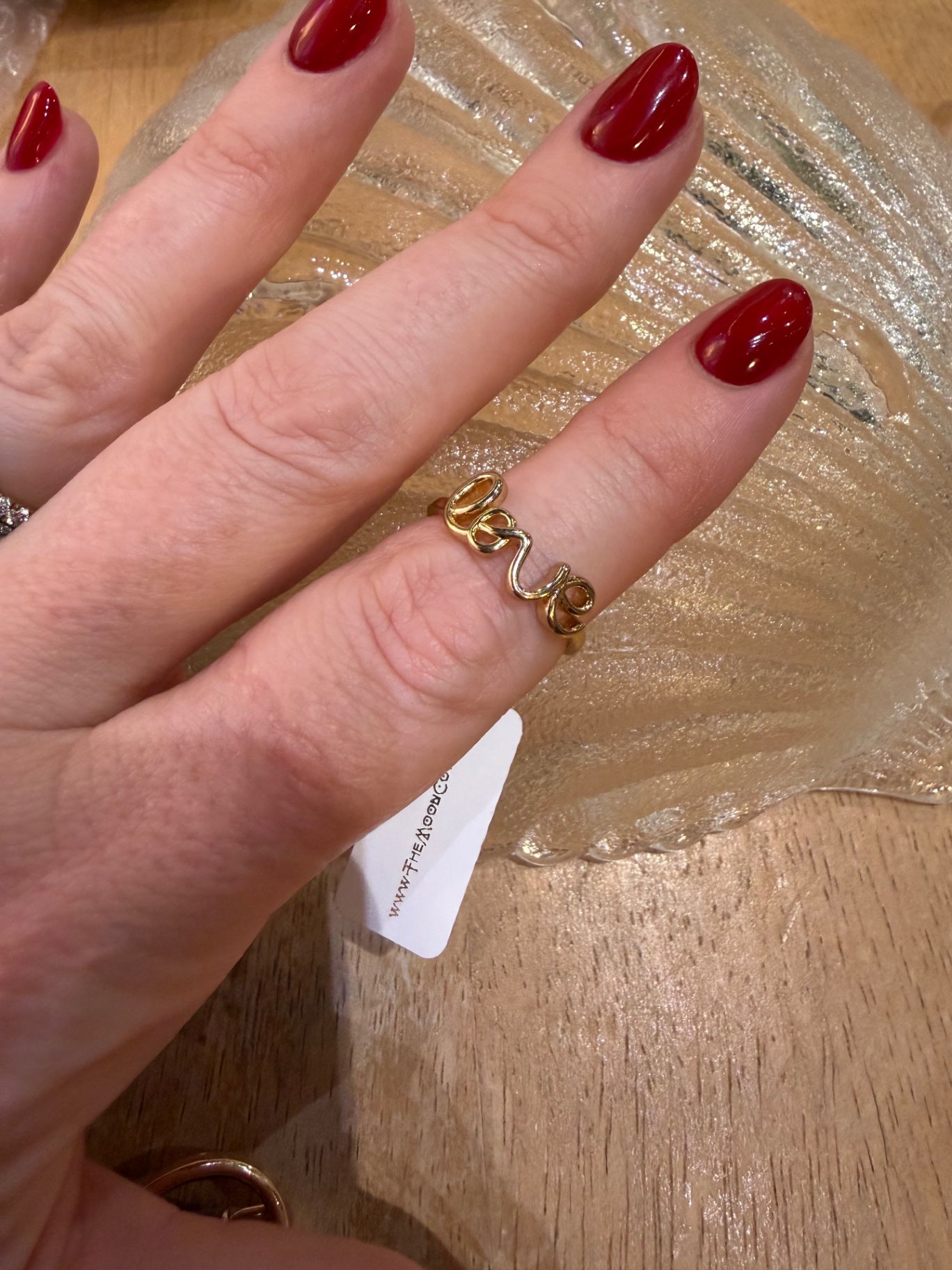 Gold Love Ring 
