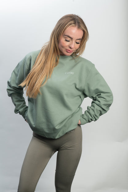 Oversize Sage green Caloranti Jumper