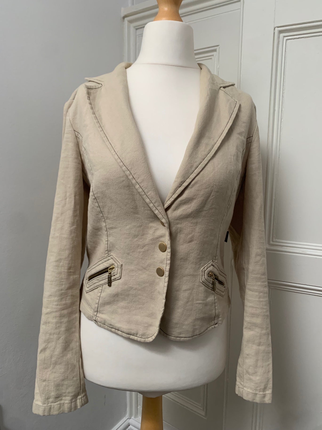 cream blazer jacket