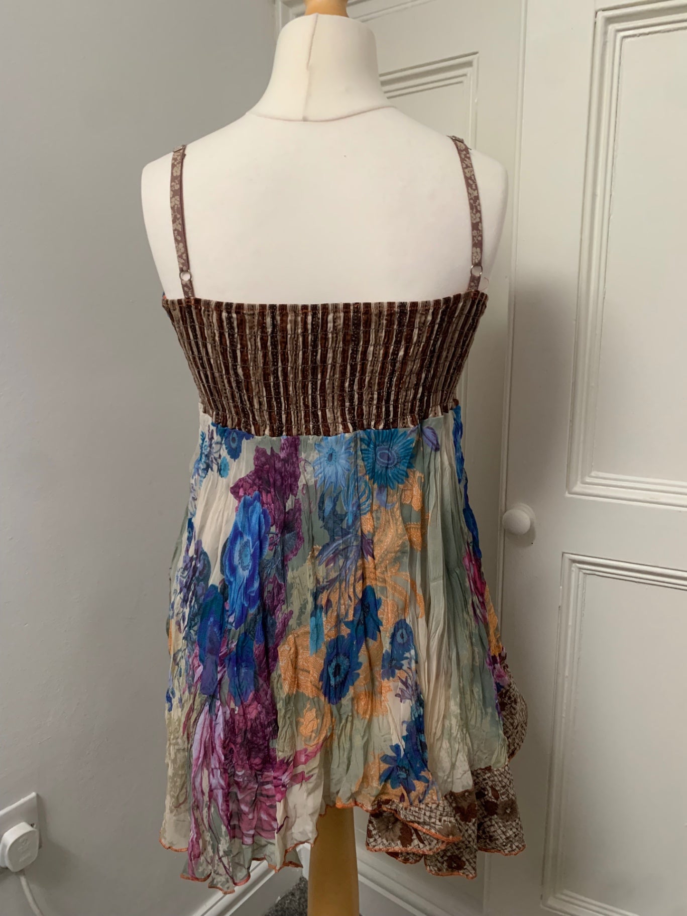 vintage floral strappy top