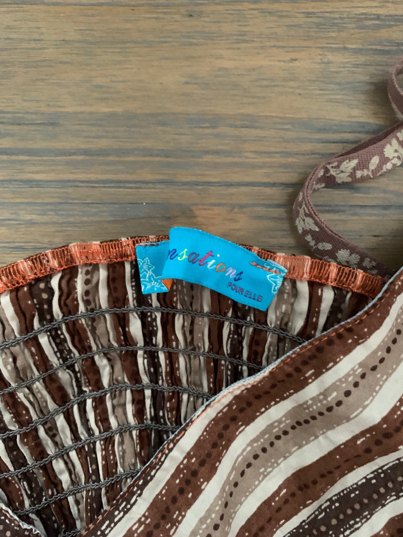 vintage floral strappy top