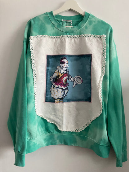 Mint Tie-Dye Clown Sweatshirt