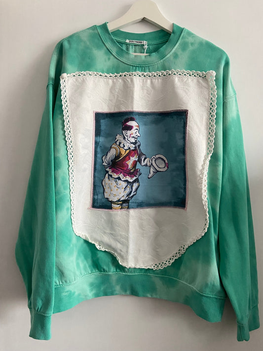 Mint Tie-Dye Clown Sweatshirt