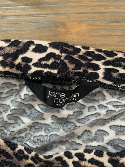 vintage jane norman leopard skirt 