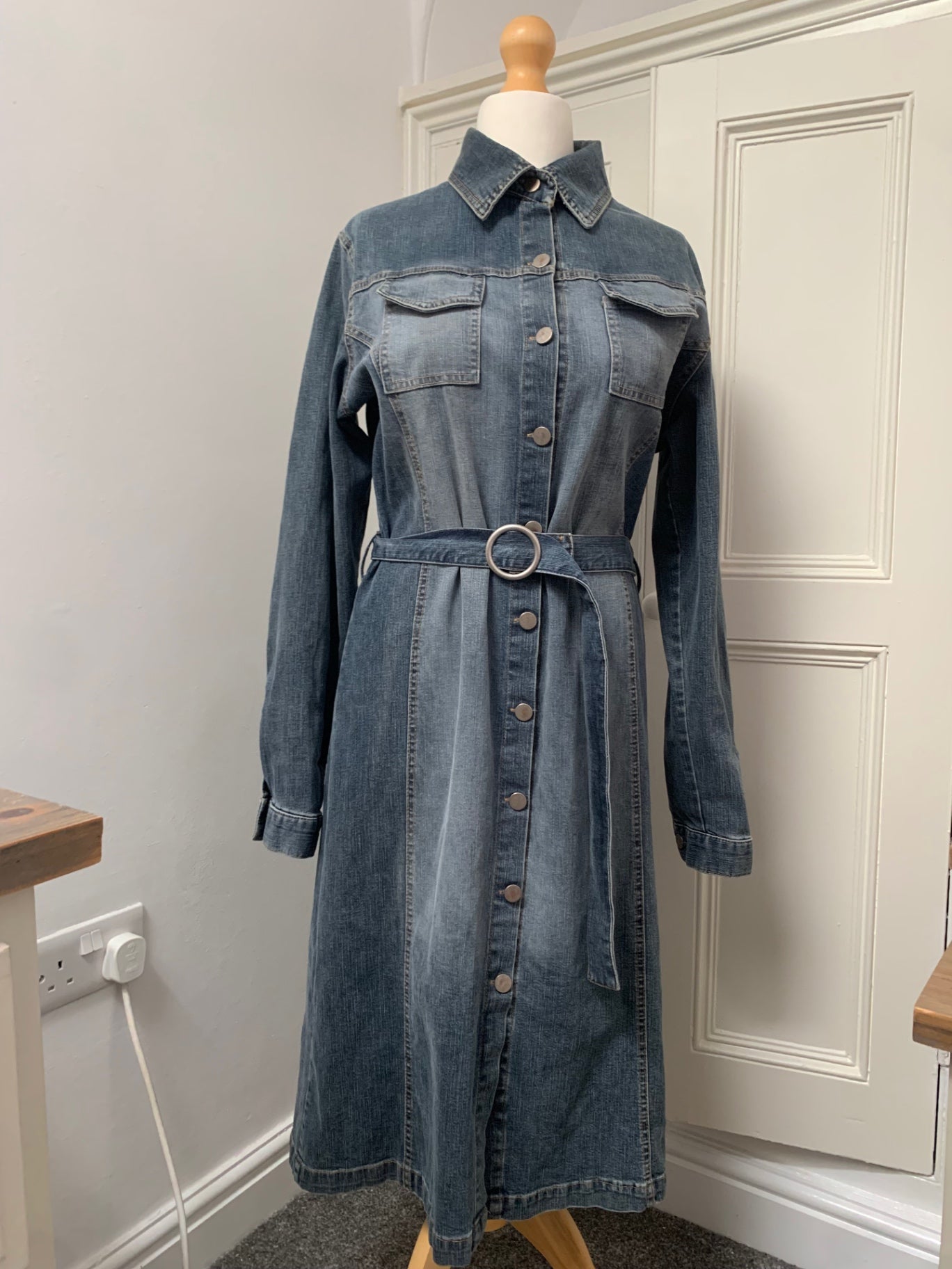vintage italian denim dress 