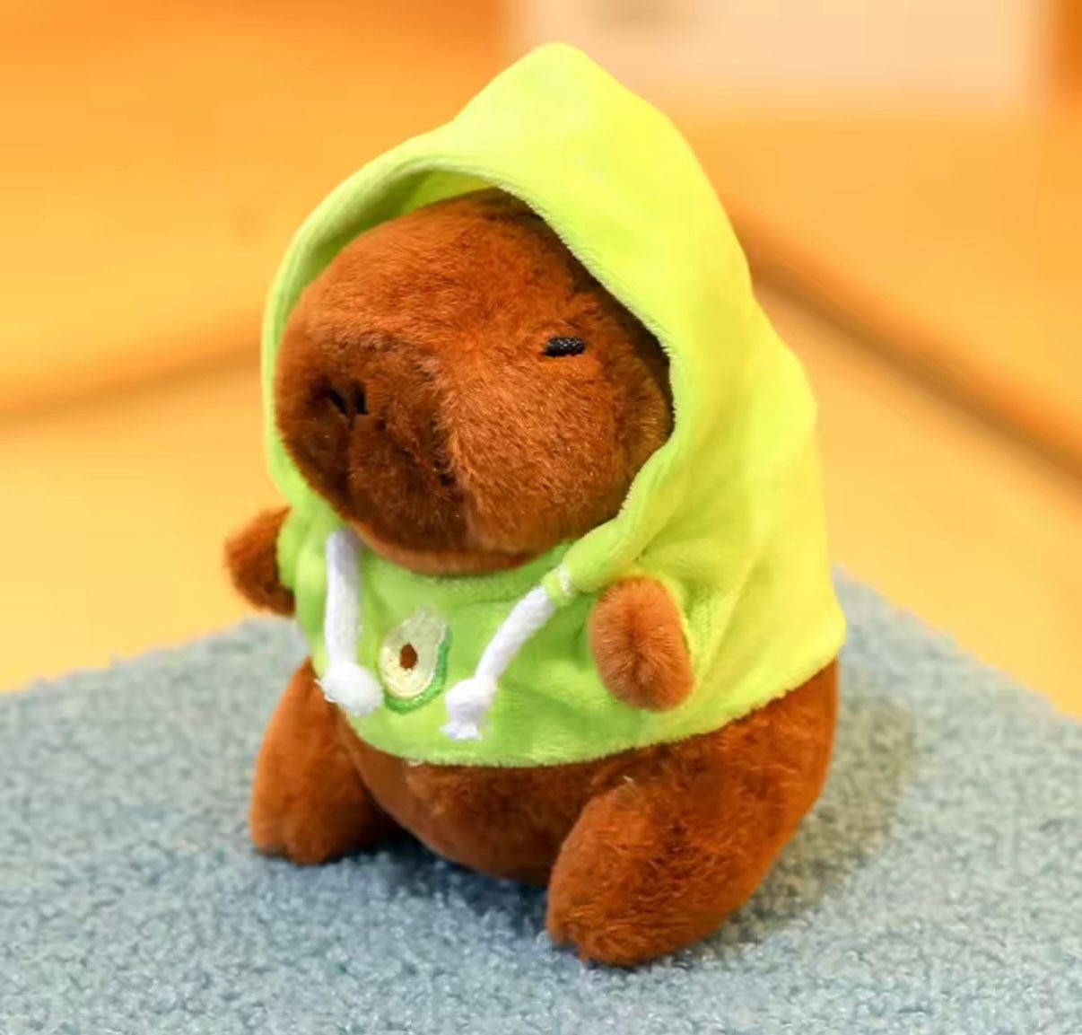 Capybara Avocado Hoodie Bag Charm