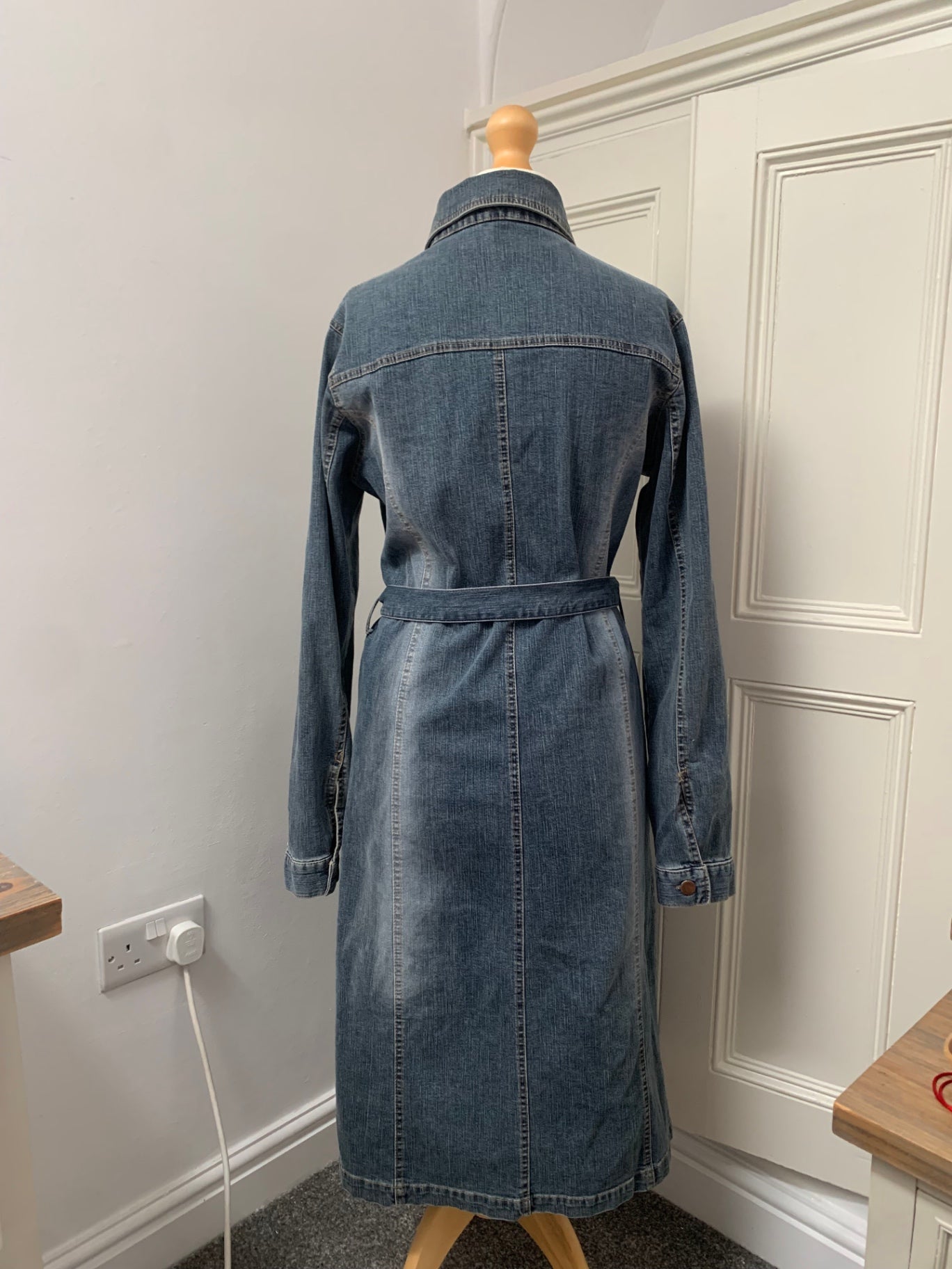 vintage italian denim dress 