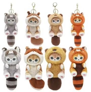 Mofusand raccoon bag charm