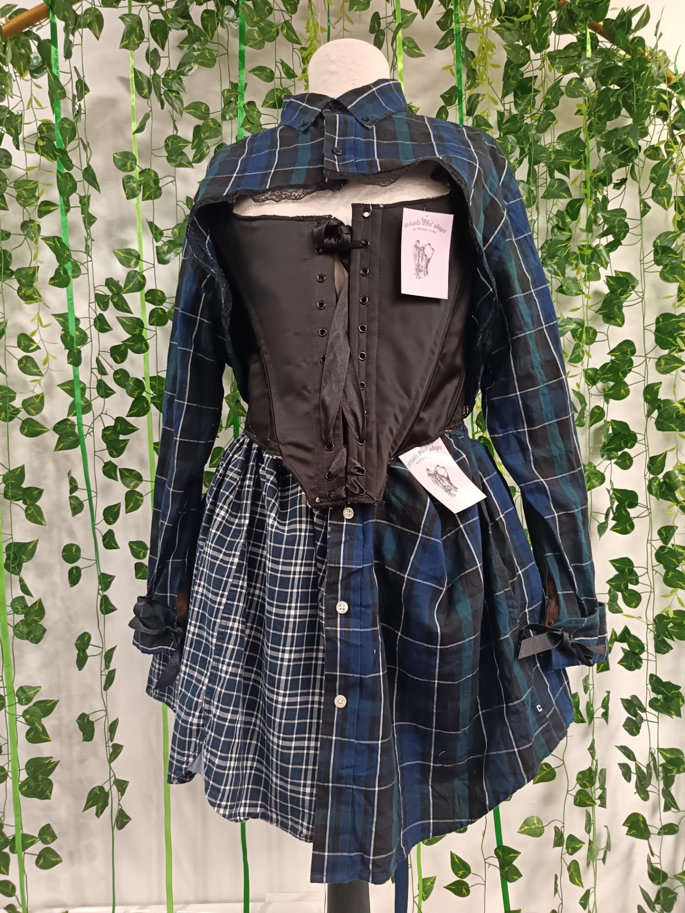 Mini skirt from button-up-shirts