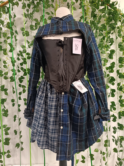 Mini skirt from button-up-shirts