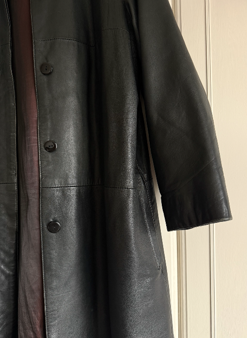 Vintage Black Leather Milan Jacket